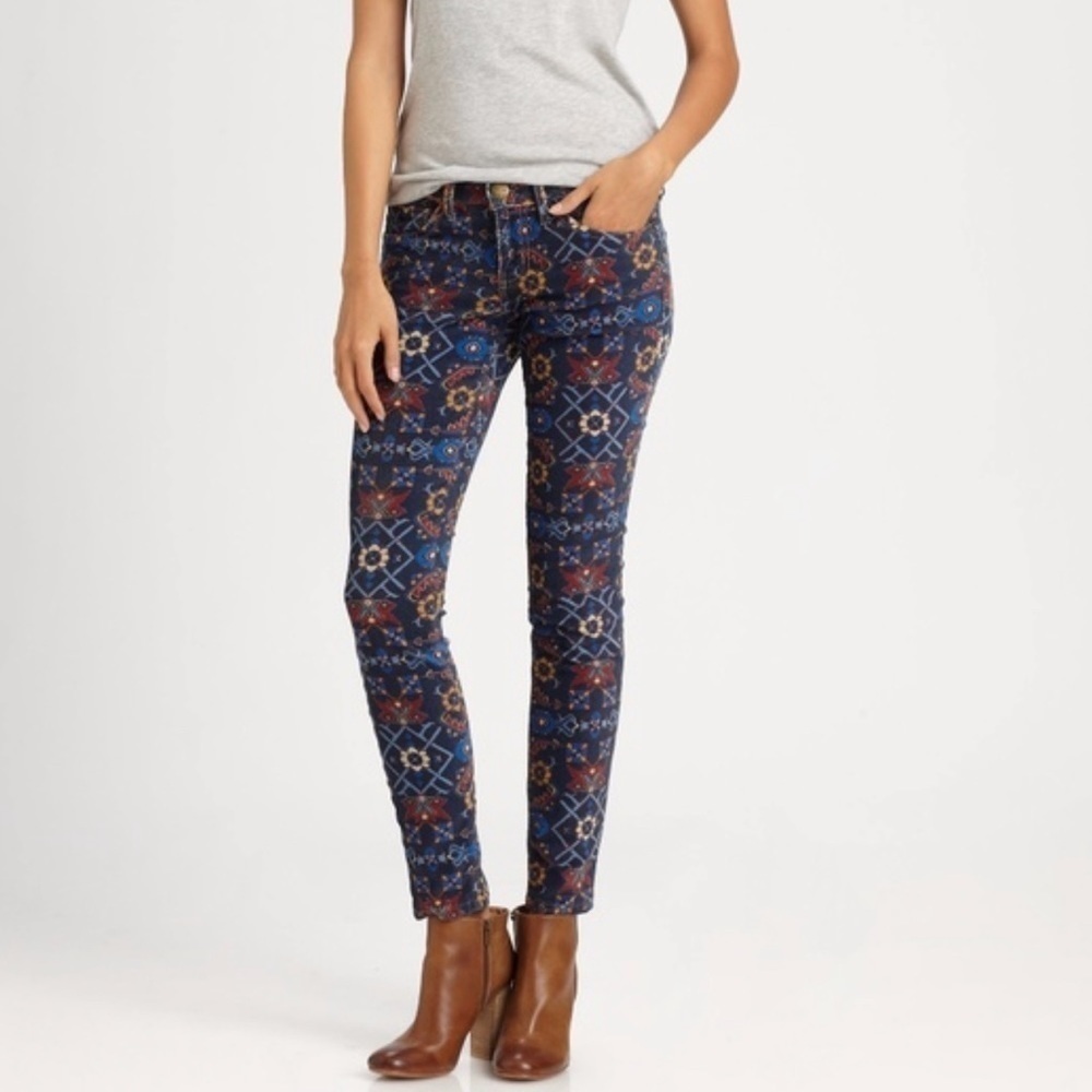 Current Elliott Ankle Skinny Midnight Tapestry Size 27